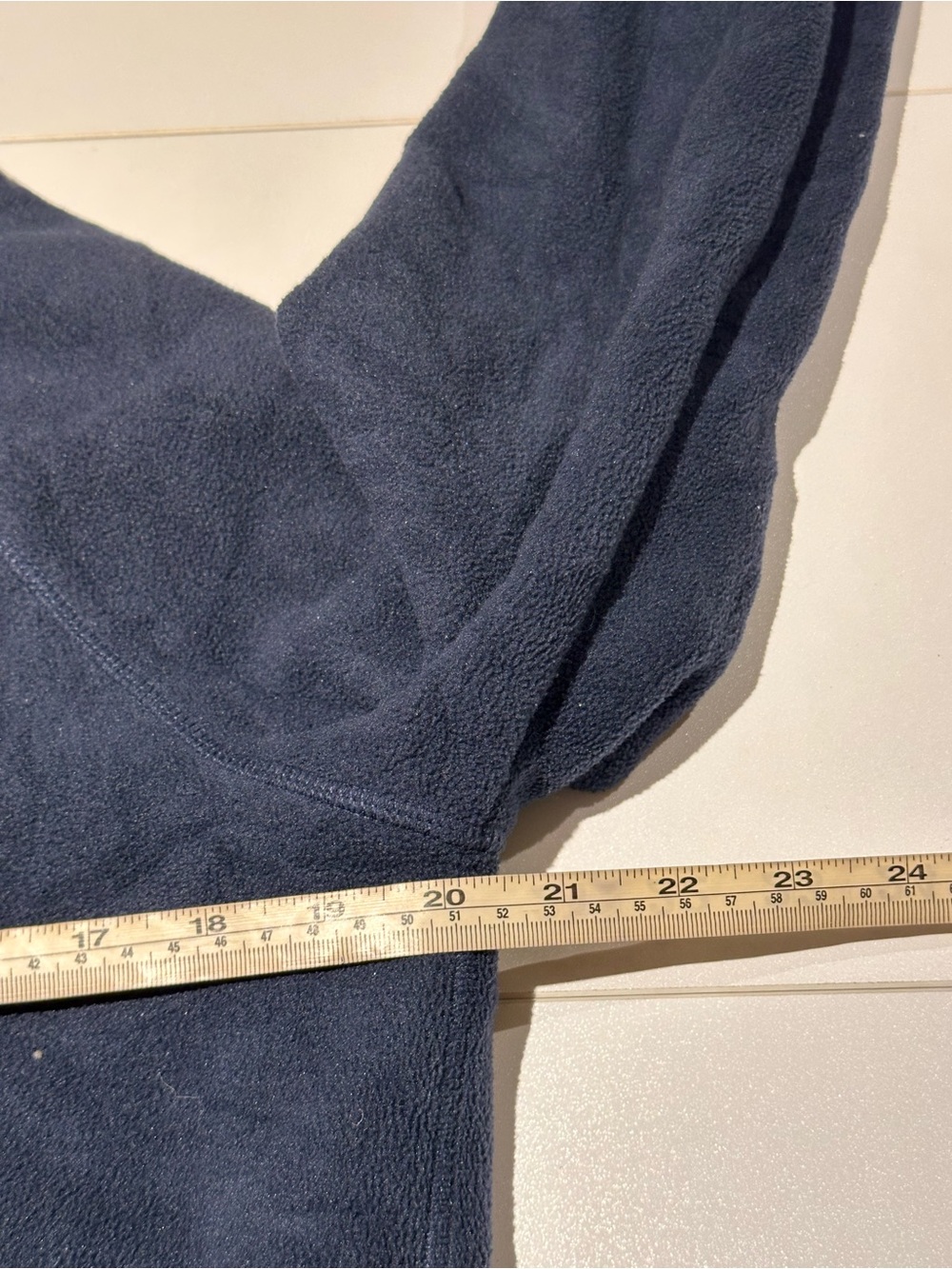 Tommy Hilfiger Navy Sport Fleece Pullover with Logo Tag - Picture 6 of 6